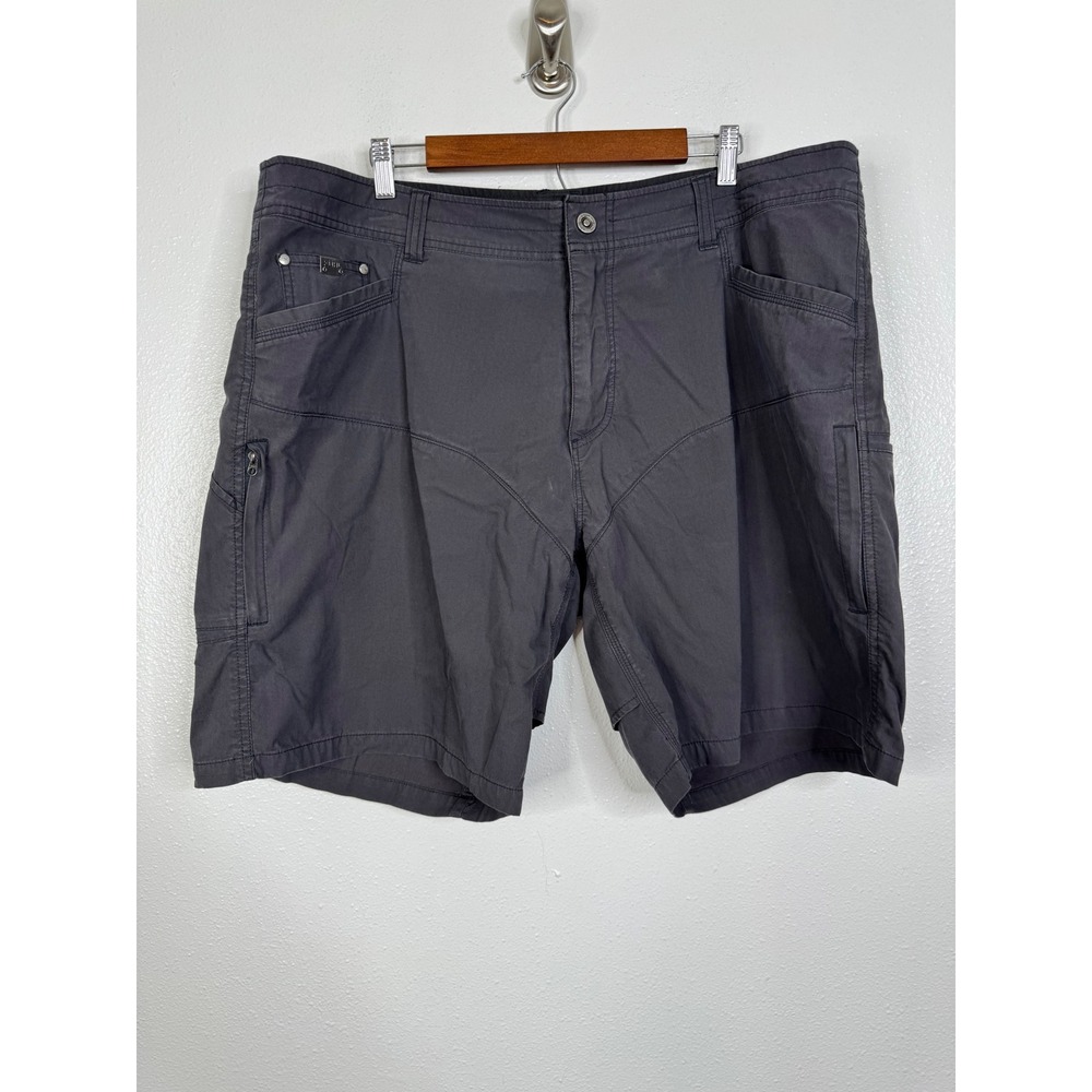 Kuhl Renegade Cargo Shorts Mens 42 Charcoal Gray Hiking Outdoor Stretch RN108846